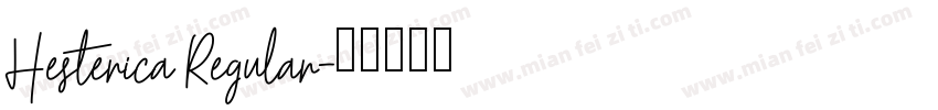 Hesterica Regular字体转换